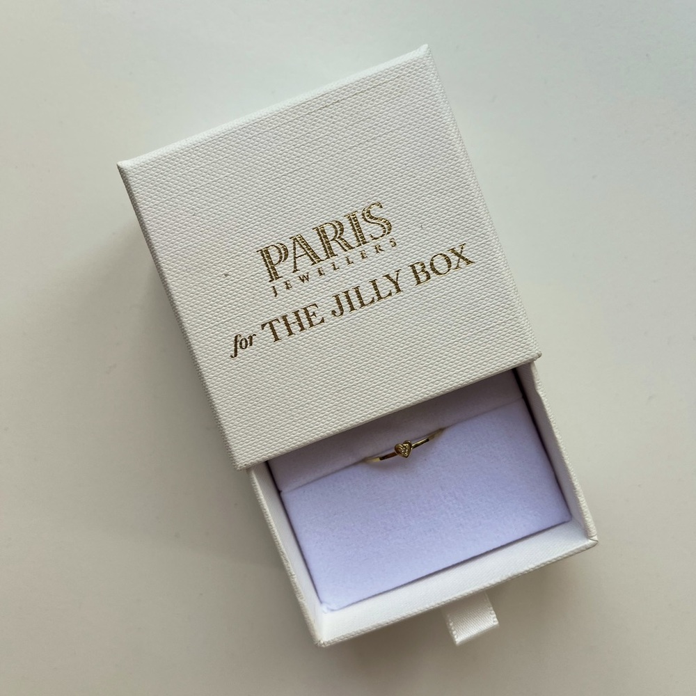 Paris Jewellers Jillian Harris mini-heart diamond ring